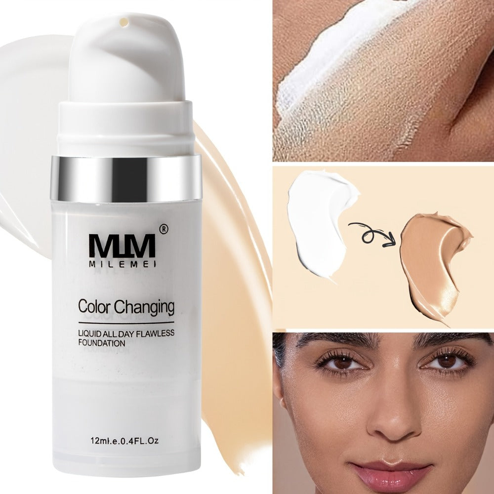 Color Changing BB Cream Foundation 3PCS Moisturizing Glycerin Lightweight Non-Cakey Natural Flawless Coverage - Buildable Tinted Moisturizer for All Skin Tones Unisex Makeup Set - product image 9