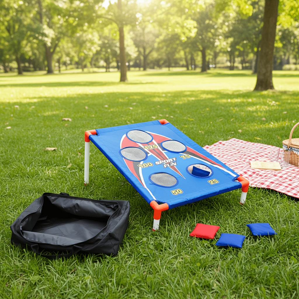 Bean Bag Toss Game Set | 5-Hole Scoring Board, 8 Bean Bags & Carry Bag | Outdoor Backyard Lawn & Beach Game for Adults & Kids, Family Party, Birthday & Holiday - product image 4