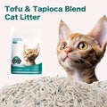 Tofu & Tapioca Blend Cat Litter – Flushable Quick Clumping Low Dust Odor Control Kitty Litter, Natural Plant-Based Formula, Compatible with Automatic Litter - product image