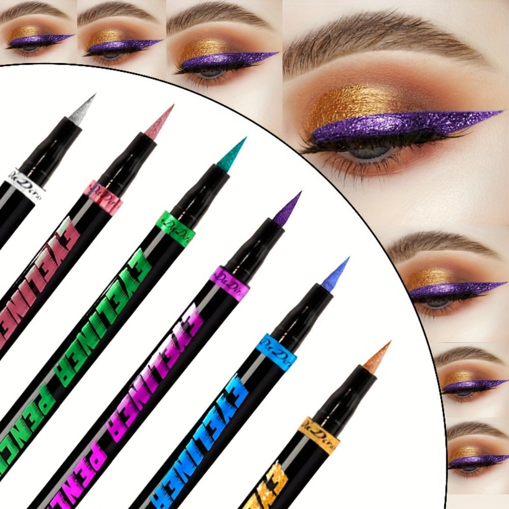 Eyeliner Pencil Set Waterproof 6 Colors Smudg1e Proof Long Lasting Colored Eye Liner for Women Pigmented Gel Eyeliner Pencils Makeup Kit Holiday Gift - product image 9