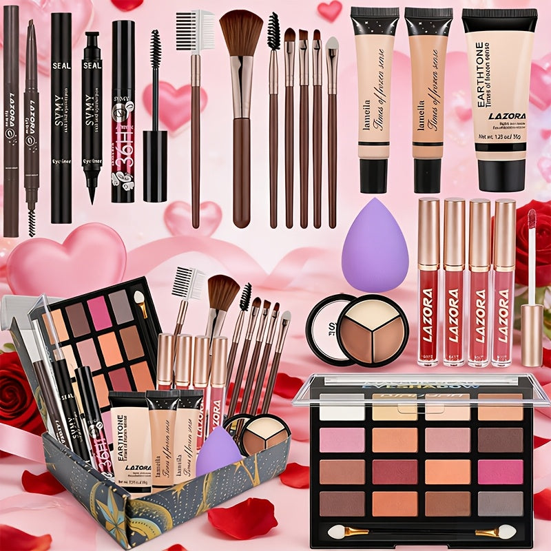 18-Color Eyeshadow Makeup Kit for Teens & Beginners — All-in-One Bundle with Lip Gloss & Brush, Complete Starter Beauty Set, Gift for Girls Women Makeup Lovers, All Skin Tones - product image 12