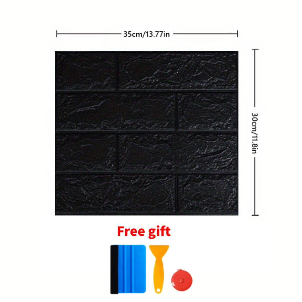3D Peel and Stick Wood Grain Wallpaper Panels 50/100pcs - Self-Adhesive Waterproof PVC Foam Wall Tiles, Anti-Collision Textured Wall Decor for Bedroom Living Room Kitchen DIY Renov - product image 8