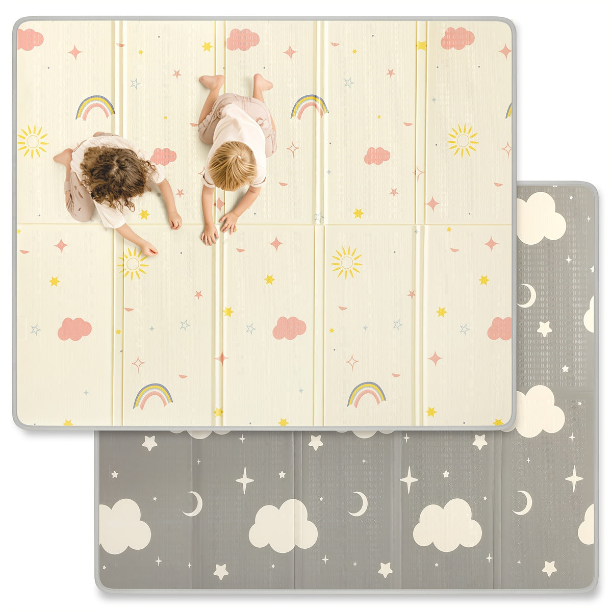 Extra Large Foldable Reversible ABC Baby Play Mat with Waterproof Padded & Non-Toxic Foam Suitable for Infants Toddlers Tummy Time, Waterproof Indoor/Outdoor - product image 5