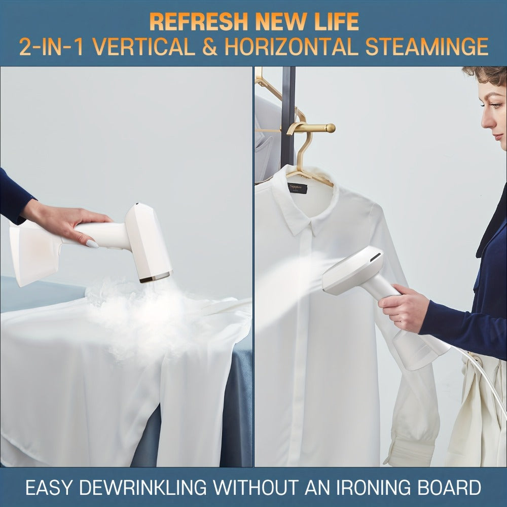 Handheld Garment Steamer for Clothes – Portable Travel Steamer, 15s Fast Heat-Up, 9.47oz Large Water Tank, Wrinkle Remover for Home Office Travel - product image 2