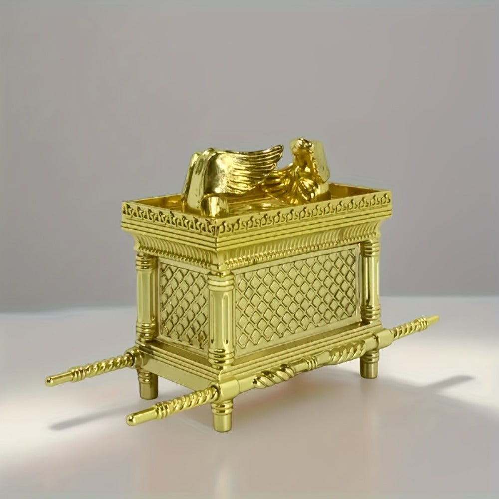 Ark of the Covenant Figurine – Golden Artisan Tabletop Statue, Spiritual Religious Decor for Home & Office, Hanukkah, Easter & Ramadan Gift Ornament, Indoor Outdoor Display, Medium - product image 9