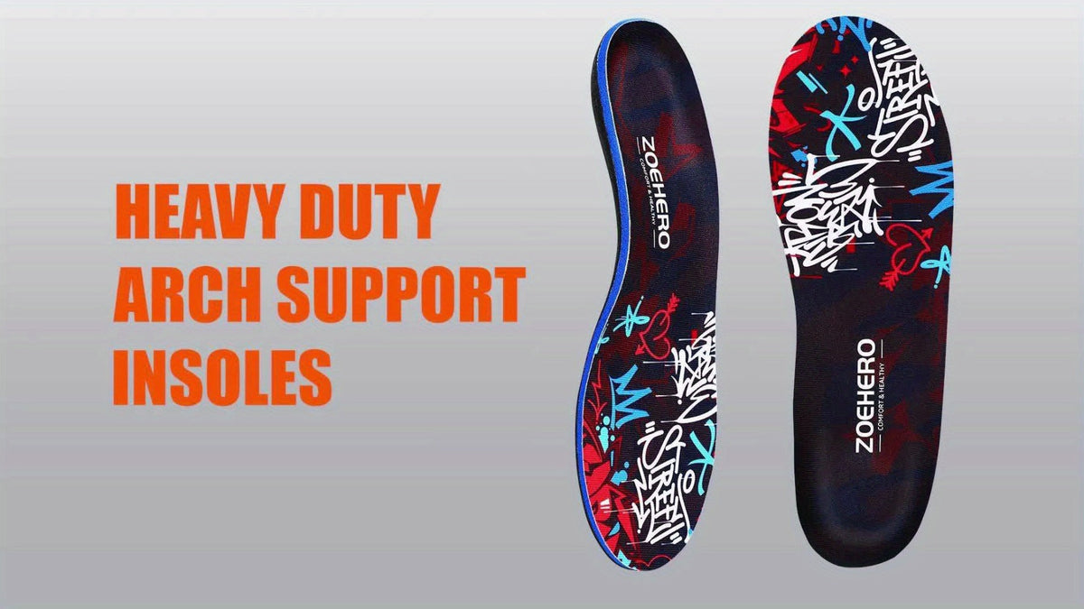 Arch Support Insoles for Men & Women - Heavy Duty Flat Feet Shoe Inserts, Shock Absorbing Comfort Insoles for Standing All Day, Work, Sports, Walking & Hiking - product image 8