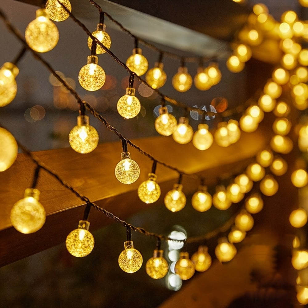 Solar String Lights Outdoor LED – 39/50/72/100/105FT Spherical Bulb & Warm/Cool White with Remote Control | IP65 Waterproof 12-Hour Solar Powered Fairy Lights for Patio, Garden & F - product image 15