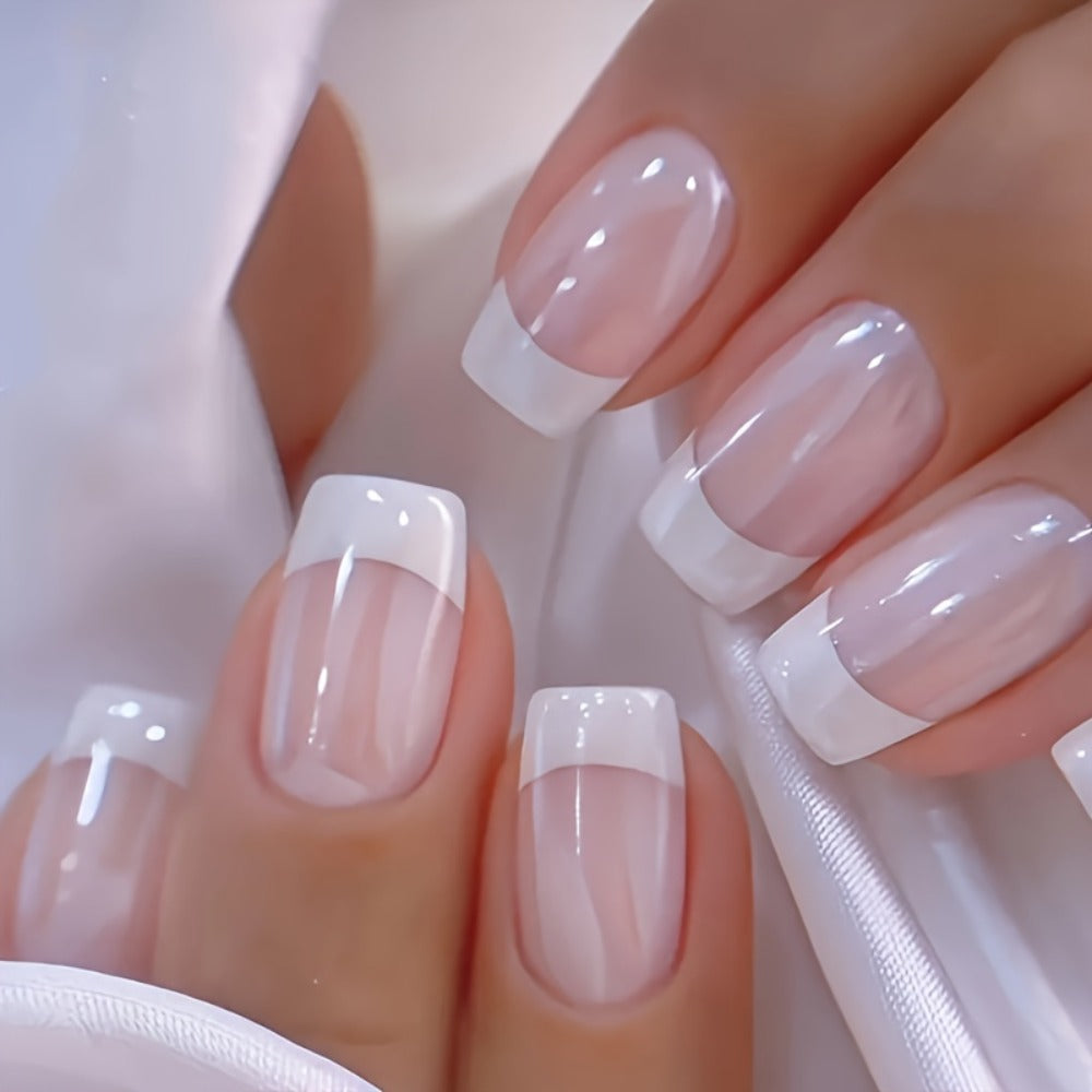 Extendable Press On Nails 72 Pieces 3 Boxes Classic Elegant Glossy Full Cover Detachable False Nails for Women Girls Easy Apply Nail Accessories Kit for Daily Wear Office Date Nigh - product image 4
