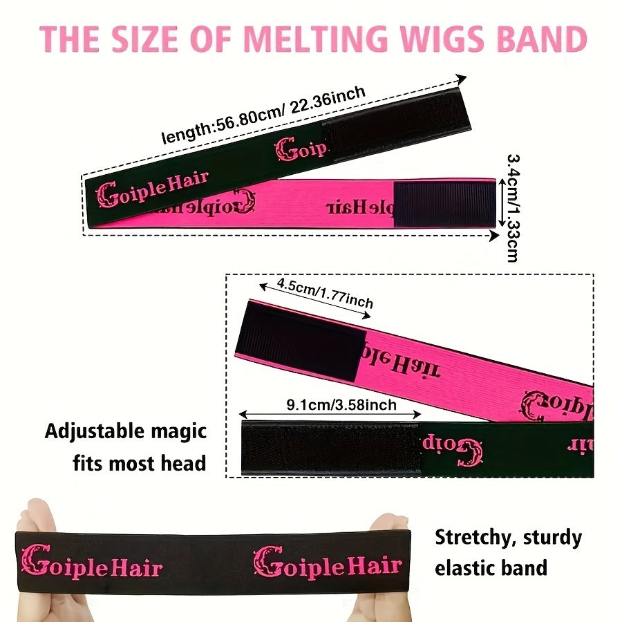 Wig Installation Kit with Lace Glue & Melting Spray | 9pc Glue Kit or 14pc Complete Wig Styling Set | Edge Brush Wig Cap Comb Resistance Band Remover for Beginners & Professionals - product image 5