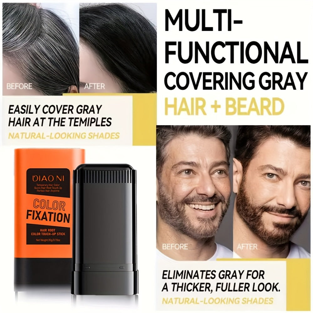 Portable Gray Root Cover Stick 2pcs — Disposable Hair Root Touch-Up with Plant-Based Squalane | Instant Long-Lasting Gray Coverage | No Water Needed | 3 Shades | All Hair Types - product image 16