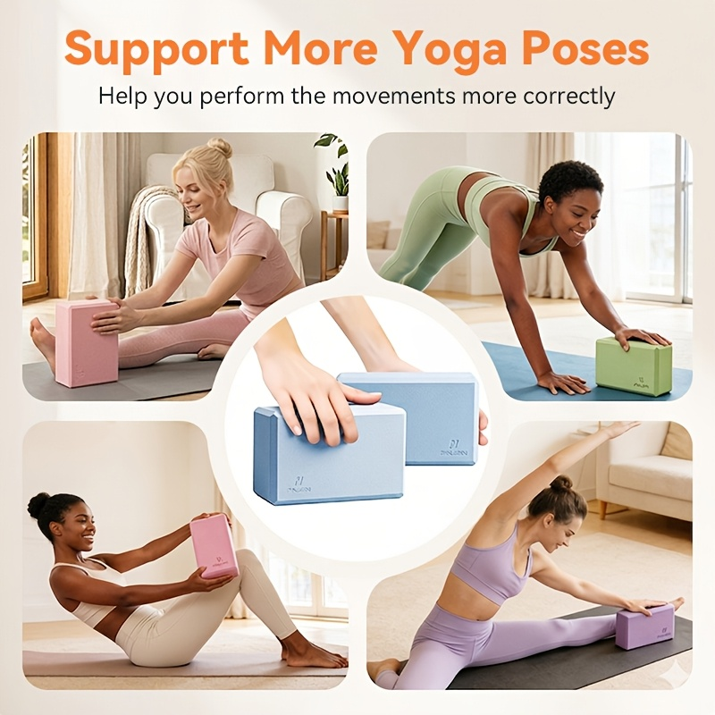 EVA High-Density Non-Slip Mats for Pilates, Stretching, Meditation & Home Fitness Workouts, Lightweight & Portable | Foam Yoga Mat Set 2-Pack - product image 11