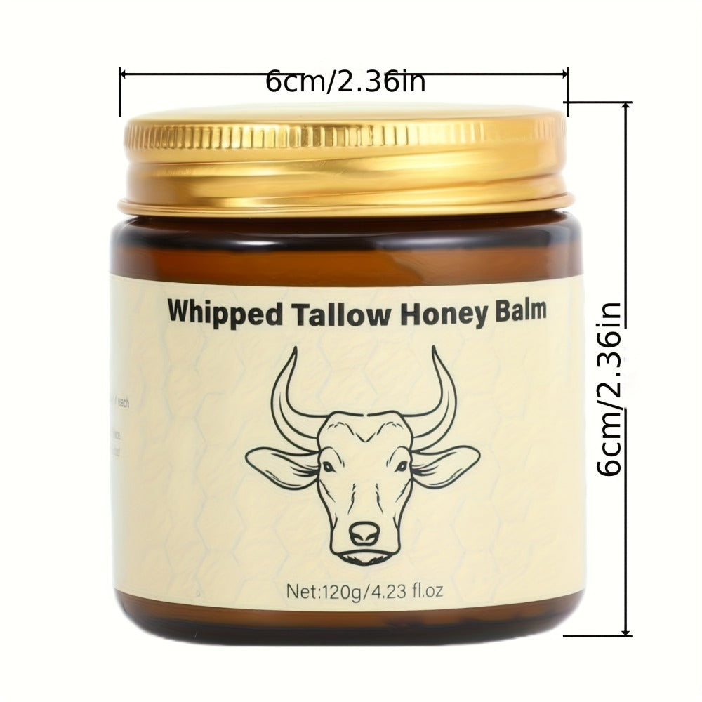 Whipped Beef Tallow Balm for Face & Body 4oz - Grass-Fed with Honey, Natural Non-Greasy Deep Moisturizer for Dry & Sensitive Skin, Vitamins A D E K, Unrefined Formula for Women & M - product image 2
