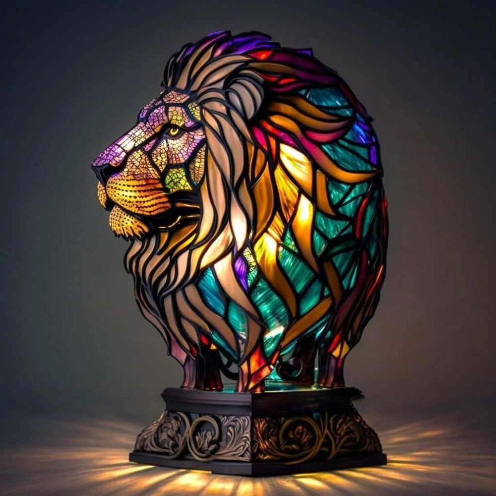 3D Resin Animal Night Light – Bohemian Vintage Dragon, Owl & Sea Turtle Stained Desk Lamp for Bedroom, Home Decor, Birthday & Christmas Gift (Dragon / Owl / Sea Turtle) - product image 6