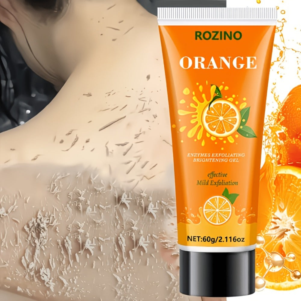Orange Enzyme Cleansing Gel 60g Aloe Vera Hyaluronic Acid Vitamin C Gentle Exfoliating Deep Pore Cleansing Brightening Moisturizing Face Body Daily Skin Care Women - product image