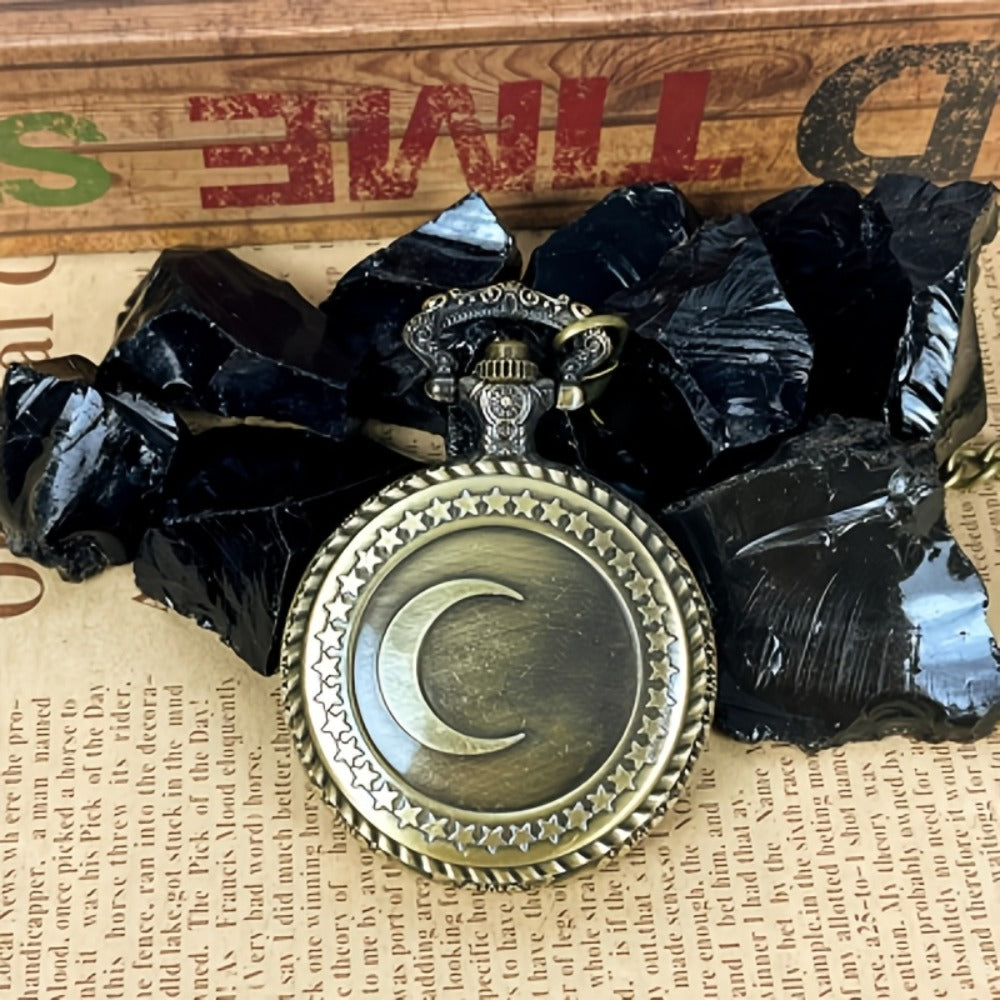 Divination, Meditation, Feng Shui & Spiritual Healing Tool, Animals Star & Moon Zodiac Designs, Gift for Crystal Lovers | Obsidian Scrying Mirror Natural - product image 11
