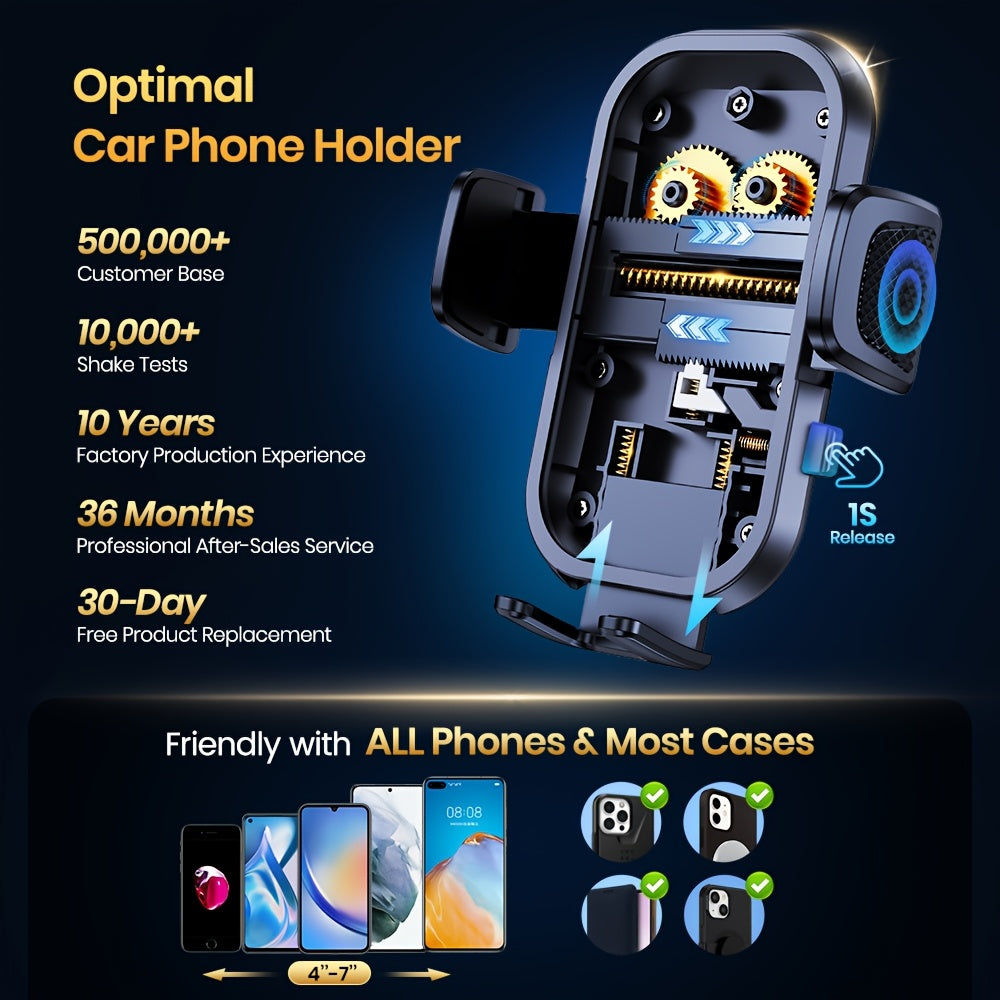 Upgrade Car Phone Holder Mount, Universal Cell Phone Car Mount for Dashboard Car Dash Mount Mobile Holder for iPhone, Samsung and All Android Smart Phones - product image 6
