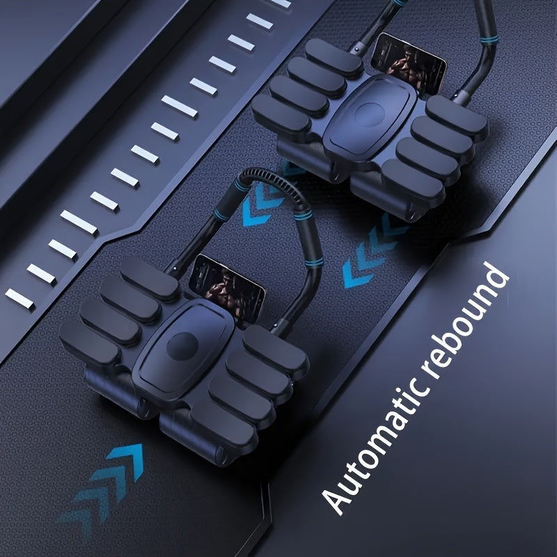 Ab Wheel Roller Automatic Rebound 8-Elbow Design | Core & Full Body Workout Abdominal Wheel with Phone Holder | Durable PP Material Home Gym Exercise for Waist - product image 6