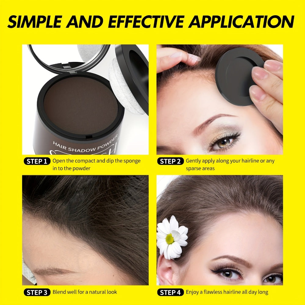 Hair Root & Hairline Concealer Powder Kit with Brush — Waterproof Instant Coverage for Thinning Hair, Receding Hairline & Bald Spots | 5 Shades | Black & Brown Tones | Women & Men - product image 16