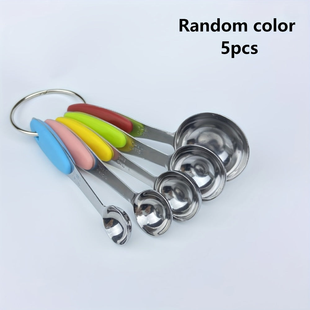 Measuring Cups and Spoons Set 10-Piece Stainless Steel with Silicone Handle – Precise Baking & Cooking Measurement Tools | Dishwasher Safe | Christmas Kitchen Gift - product image 12