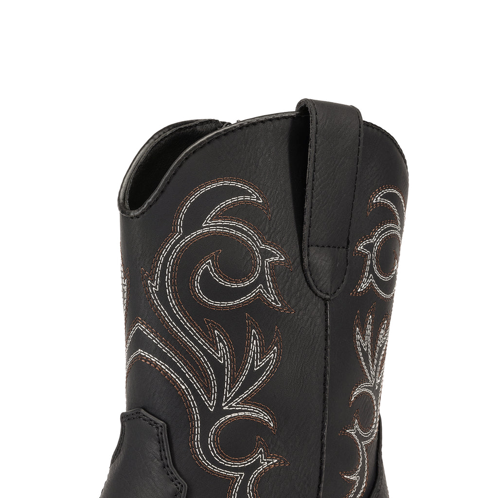 Women Cowboy Boots Ankle Boots Vintage Embroidered Geometric Pattern High-Top Cowboy Boots Western Retro Boot Comfortable Square Toe Elegant Classic Cool Brand - product image 23