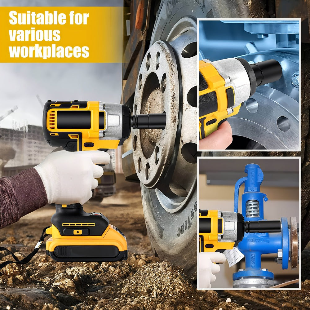 Cordless Impact Wrench 1/2 Inch Brushless – 450N.m 259Ft-lbs High Torque Impact Gun, 3300RPM Variable Speed, 12 Sockets, Fast Charger & Dual Battery Options for Auto Repair & Home  - product image 15
