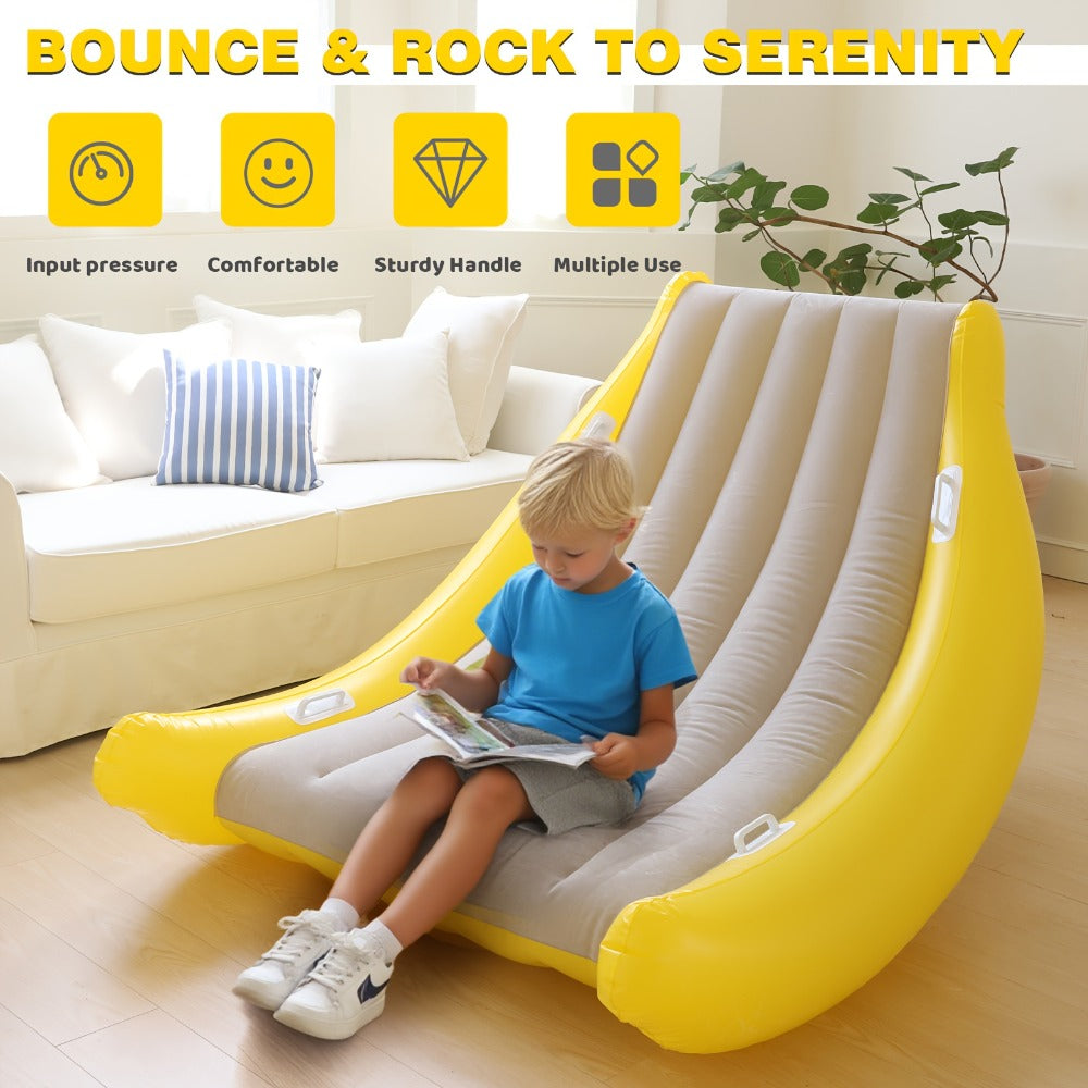 Portable Inflatable Sofa with Pump No Assembly Required Indoor Outdoor Folding Chair Bed Camping Backyard Patio Lightweight PVC Spot Clean Adults Kids Gift - product image 8