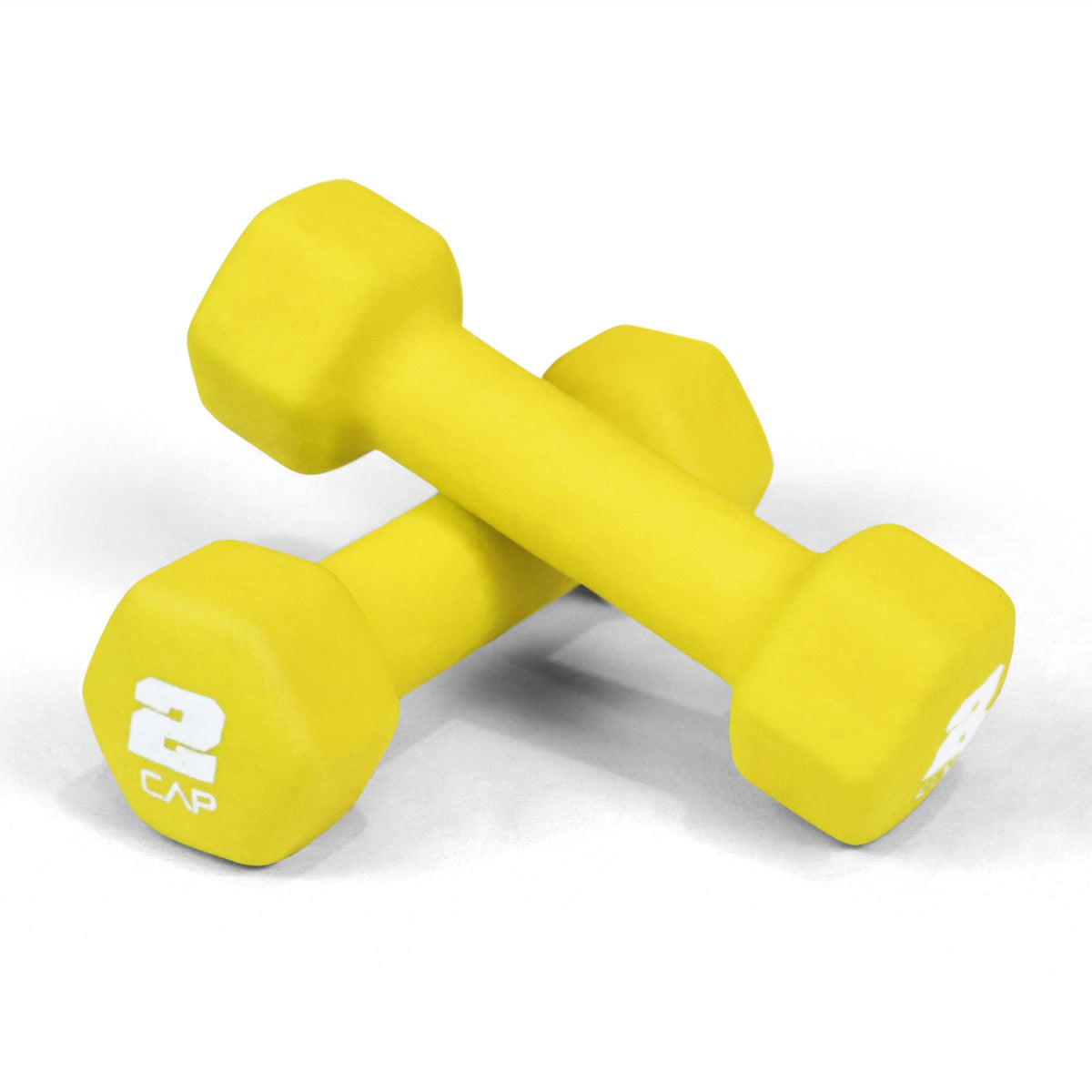 Neoprene Dumbbells Pair with Non-Slip Hex Shape | 2LB to 15LB Available in Yellow, Green, Red, Blue & Gray | Color-Coded Hand Weights for Women & Men, Strength - product image 3