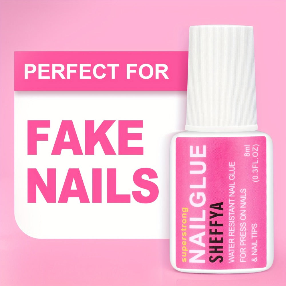 Brush-On Nail Glue Maximum Strength 0.27oz by SHEFFYA – Long-Lasting Mess-Free Precision Applicator for Press-On Nails, Nail Tips & Acrylic Nails, Salon & DIY Home Nail Art, 2pc 5p - product image 11