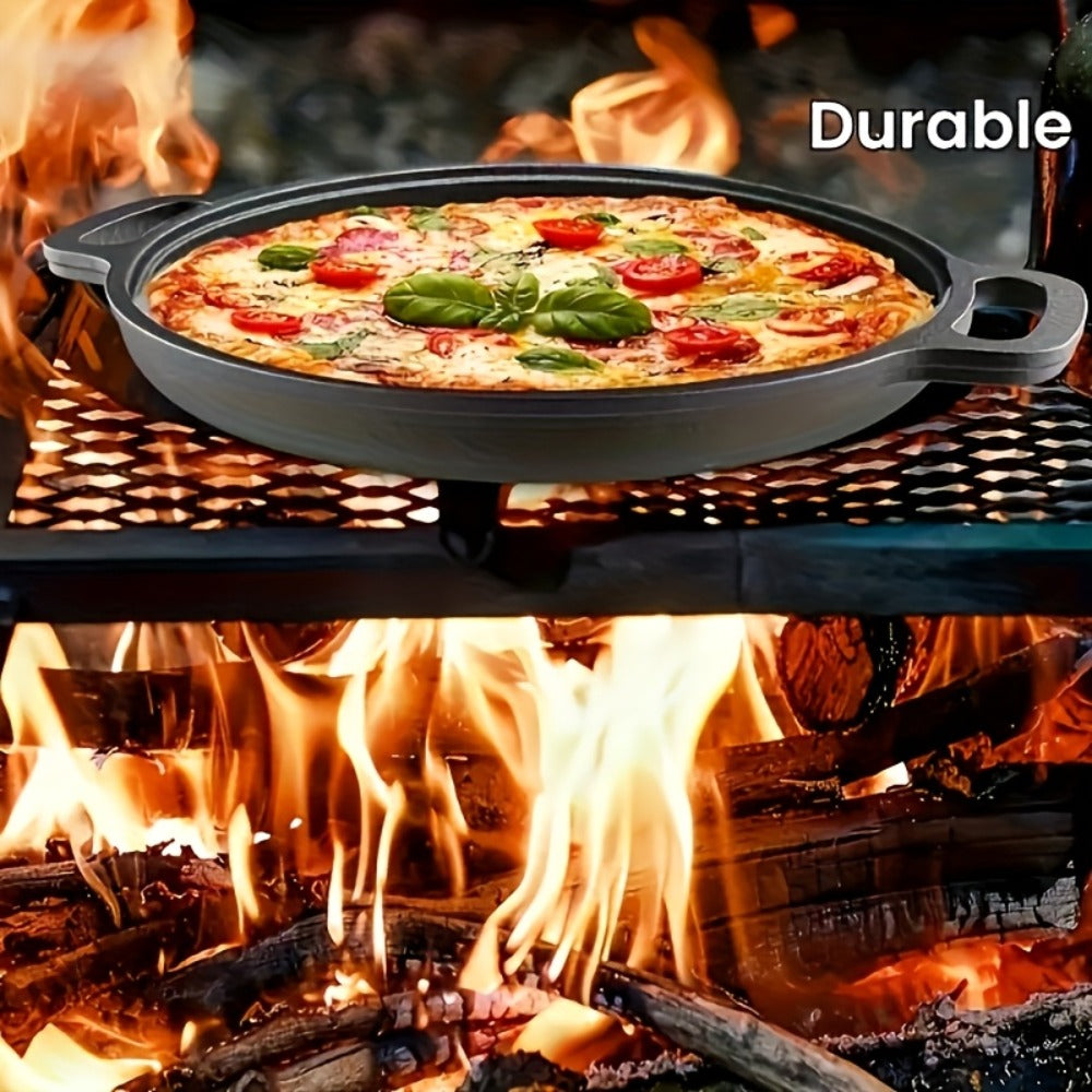 Pre-Seasoned Cast Iron Pan Set - Non-Stick Multifunctional Skillet for Pizza Home Kitchen Outdoor Cooking, Even Heating Compatible with All Stoves, 1/2/3 Piece Options - product image 16