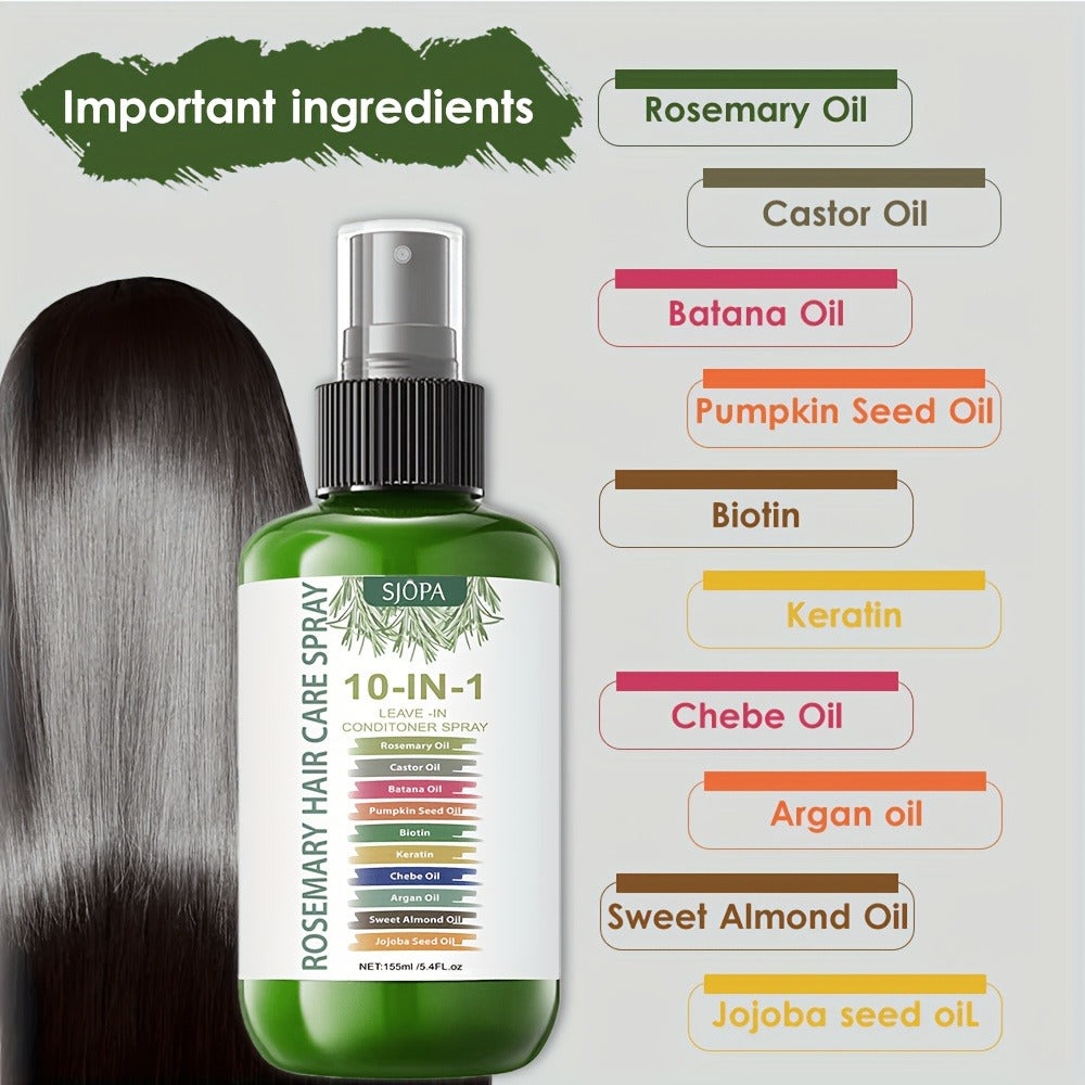 10-in-1 Molecular Repair Leave-In Hair Mask with Argan Oil, Keratin & Coconut Oil — No-Rinse Deep Treatment for Dry Damaged Chemically Treated Hair | Strengthens, Smooths & Protect - product image 6