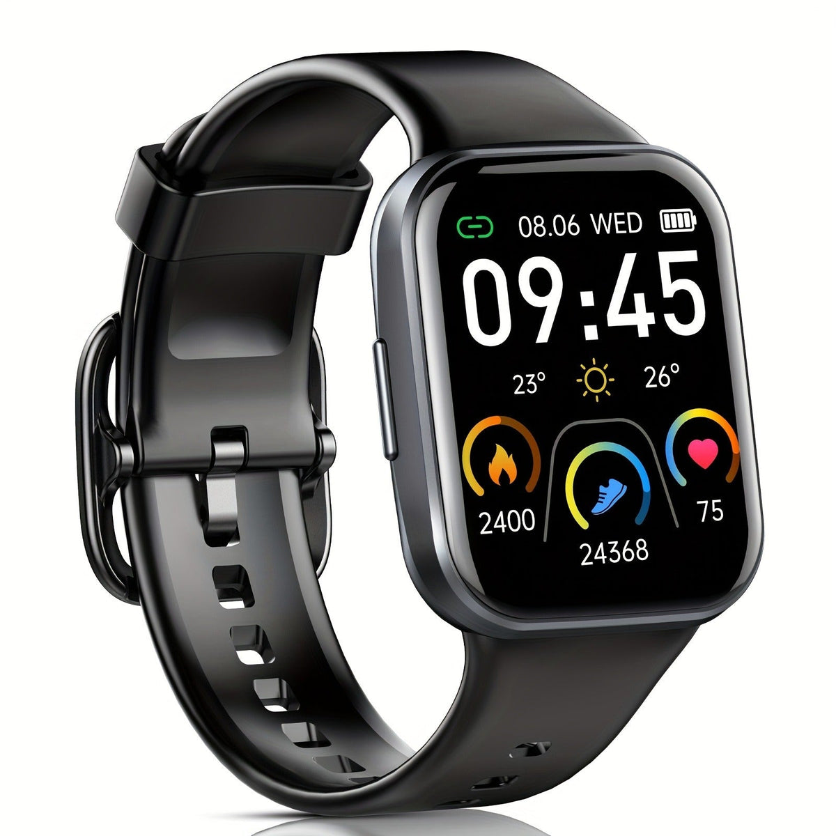 1.69" HD Screen, 25 Sports Modes, IP68 – Fitness Tracker Smartwatch