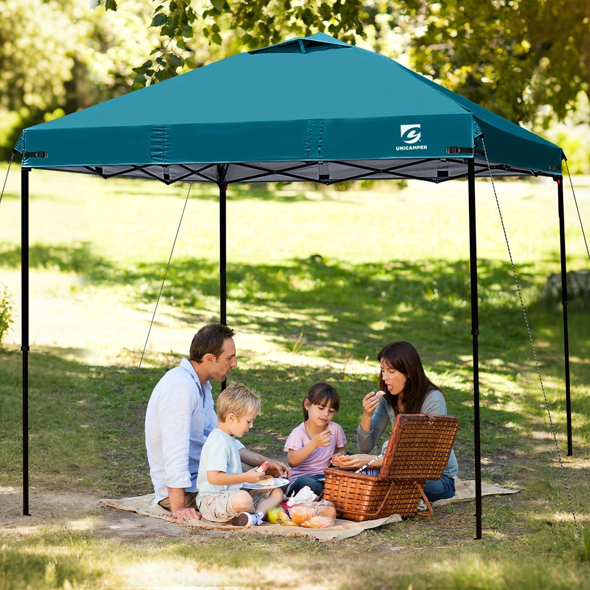 10x10 Canopy Replacement Top Cover for Straight Leg Tents | Waterproof Pop-Up Canopy Top for Camping, Outdoor Events & Backyard (Top Cover Only) | Ventilation Ports, Instant Shade, 11 Color Options