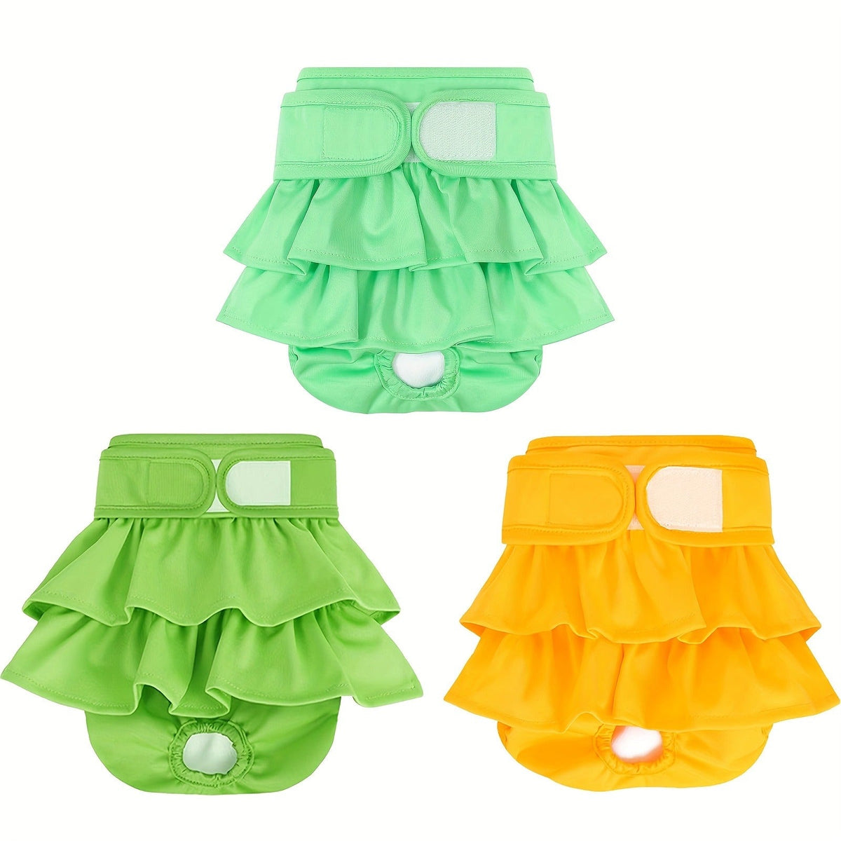 Reusable Highly Absorbent Dog Period Panties for Heat Incontinence Puppy Training, XS S M L, Multiple Prints | Washable Female Dog Diapers 3 Pack - product image 4
