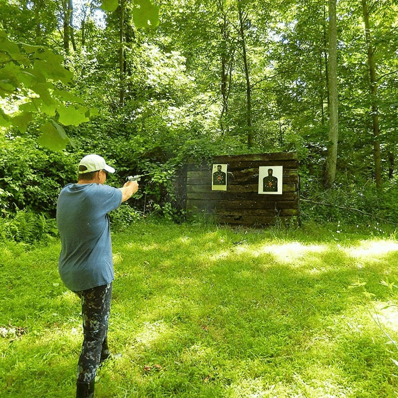 Splatter Shooting Targets Human Silhouette 20 Pack | High-Visibility Shot Placement Feedback | Reactive Glow Fluorescent Paper Range Targets for Pistol, Rifle - product image 5