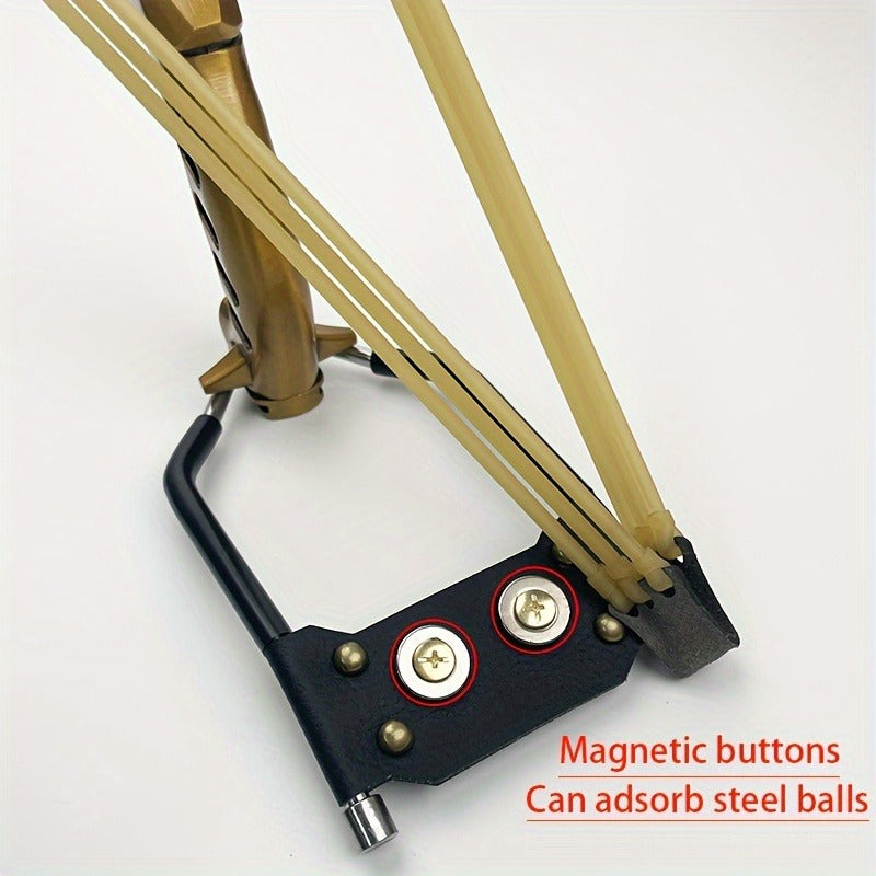 High-performance Hunting Catapult with Rubber Bands & Clay Balls | Heavy Duty Metal Slingshot with Wrist Brace - product image 5