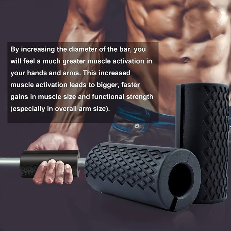 Barbell Add-On | Rubber Dumbbell Grip Strengtheners 2pcs - product image 5