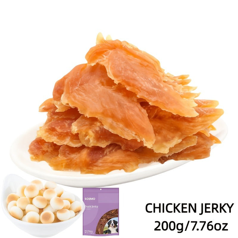 Chicken Jerky Treats for Dogs and Cats | High Protein Chicken Breast Slices, Grain-Free Dental Chews & Training Rewards for Puppies Kittens Adult Dogs Cats - product image 15