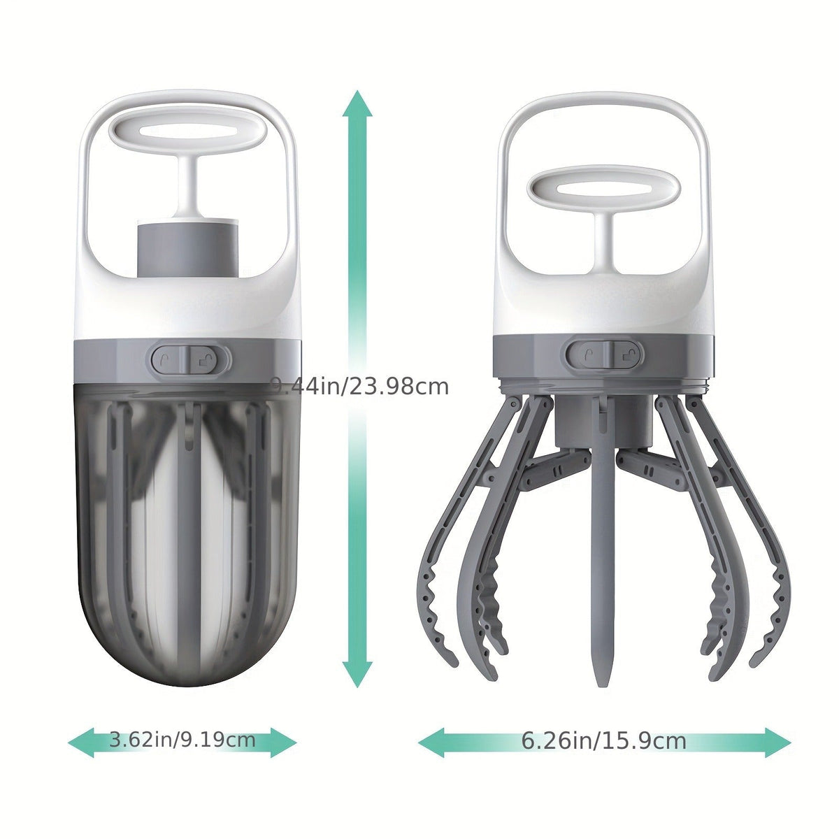 Travel-friendly Hands-Free Hygienic Waste Pick-Up System for Small Medium Large Dogs, Parks & Lawn Use – Dog Pooper Scooper No-Touch 2-in-1 with 75 Waste Bags - product image 4