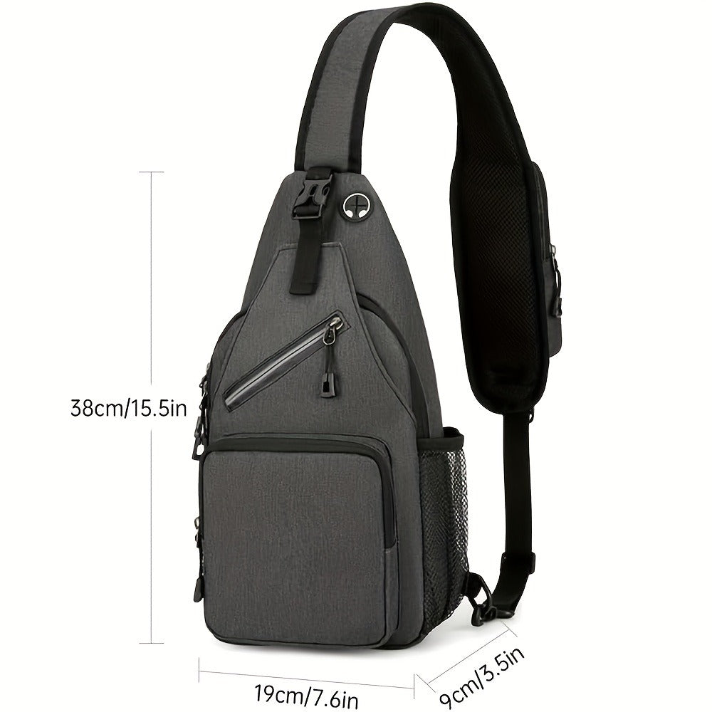 Crossbody Bag for Women & Men, Large Capacity Single Shoulder Bag with Zipper, Featherlight Multi-Pocket Design, Casual Sling Bag for Travel, Hiking, Work - product image 19