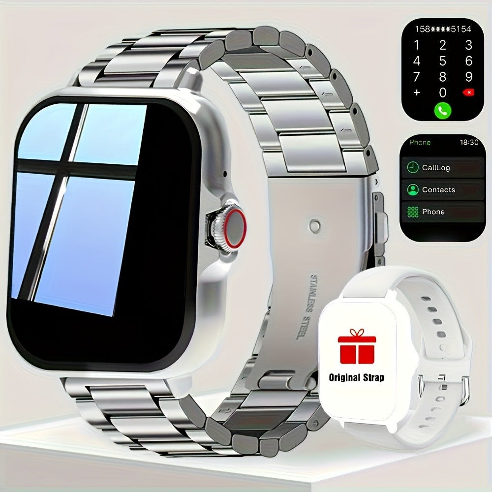 100+ Sports Modes, Fitness Activity Tracker, Heart Rate Monitor, Pedometer, Compatible with Android & iPhone, Perfect Gift – Smart Watch with Answer & Make Calls for Women Men