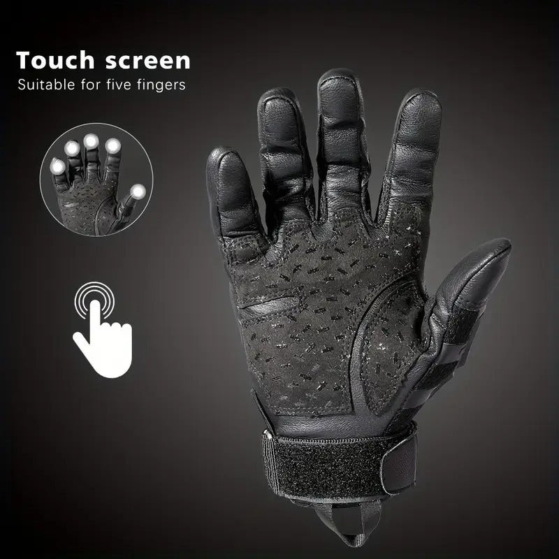 Camouflage Motorcycle Riding Gloves for Men Women, Anti-Slip Wear-Resistant, Outdoor Hiking Camping Hunting Shooting Cycling – Tactical Full Finger Gloves with - product image 5