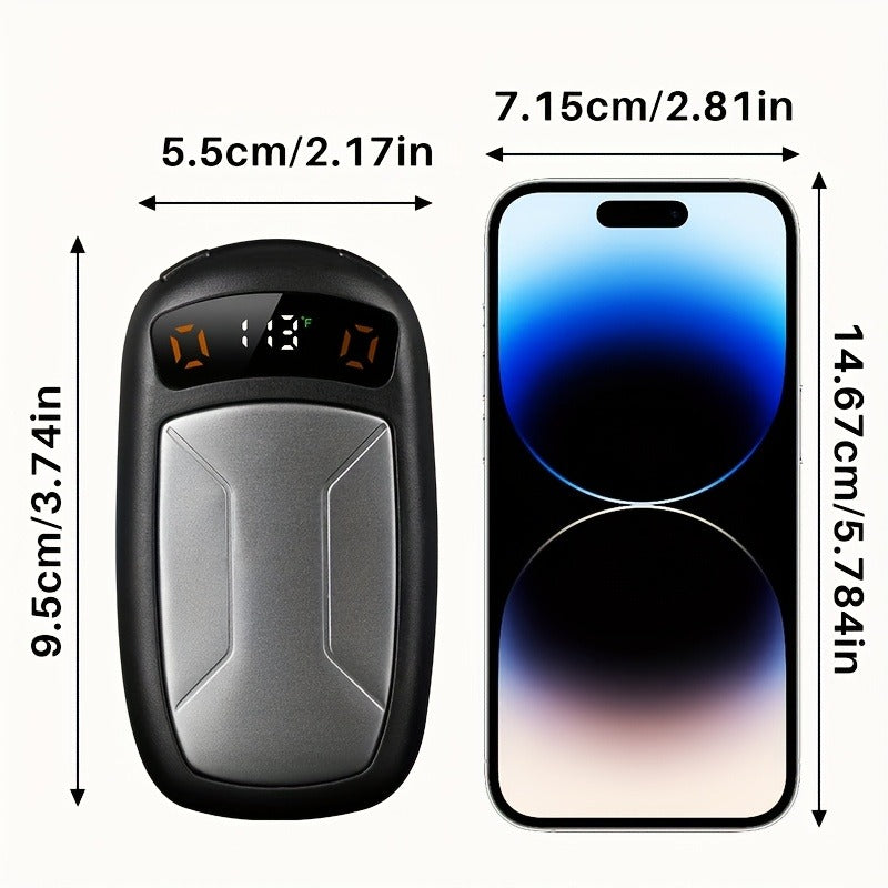 Rechargeable Hand Warmers with COB Light 2 Pack | Magnetic USB Electric Pocket Hand Warmer 12 Hours Heat | Carry-along Reusable Handwarmer for Camping Hiking - product image 4