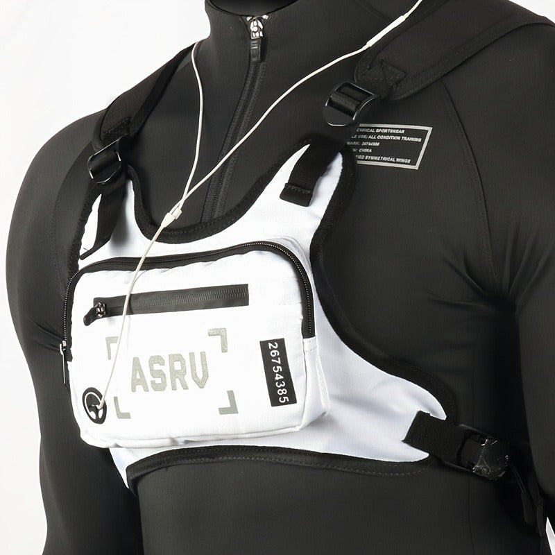 Reflective Adjustable Vest Strap, Waterproof, Cycling Hiking Skiing Sports Pack | Featherlight Running Chest Bag for Men - product image 9