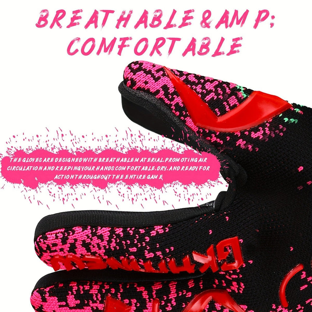 Soccer Goalkeeper Gloves Strong Grip Breathable Sizes 6-10 with Carry Bag for Everyday Use - product image 7