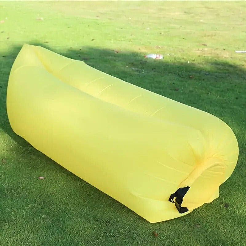 Inflatable Air Sofa Outdoor Camping Lounger 440LB Heavy Duty Quick Inflate Portable Lazy Bag Sofa Bed with Carry Bag Featherlight Space-saving for Beach Hiking Music Festival Travel 6 Colors