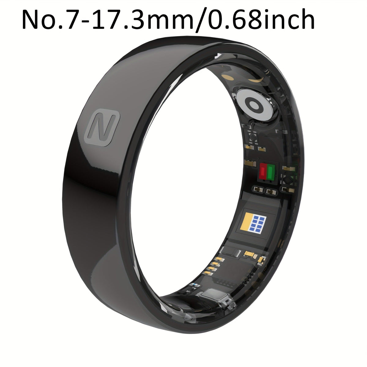 Fitness Tracker Smart Ring | Men & Women Sizes 7 | IP68 Waterproof, Sleep & Step Monitor, Crystal Charging Case, Stainless Steel | 13 - product image 24