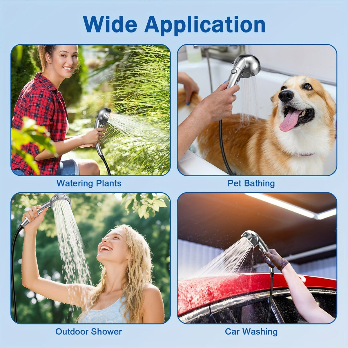 Smart Digital Display, Foldable Bucket Included, Space-saving Featherlight Outdoor Shower Pump for Camping, Hiking, Pet Cleaning, Car Washing & Beach Use - product image 5