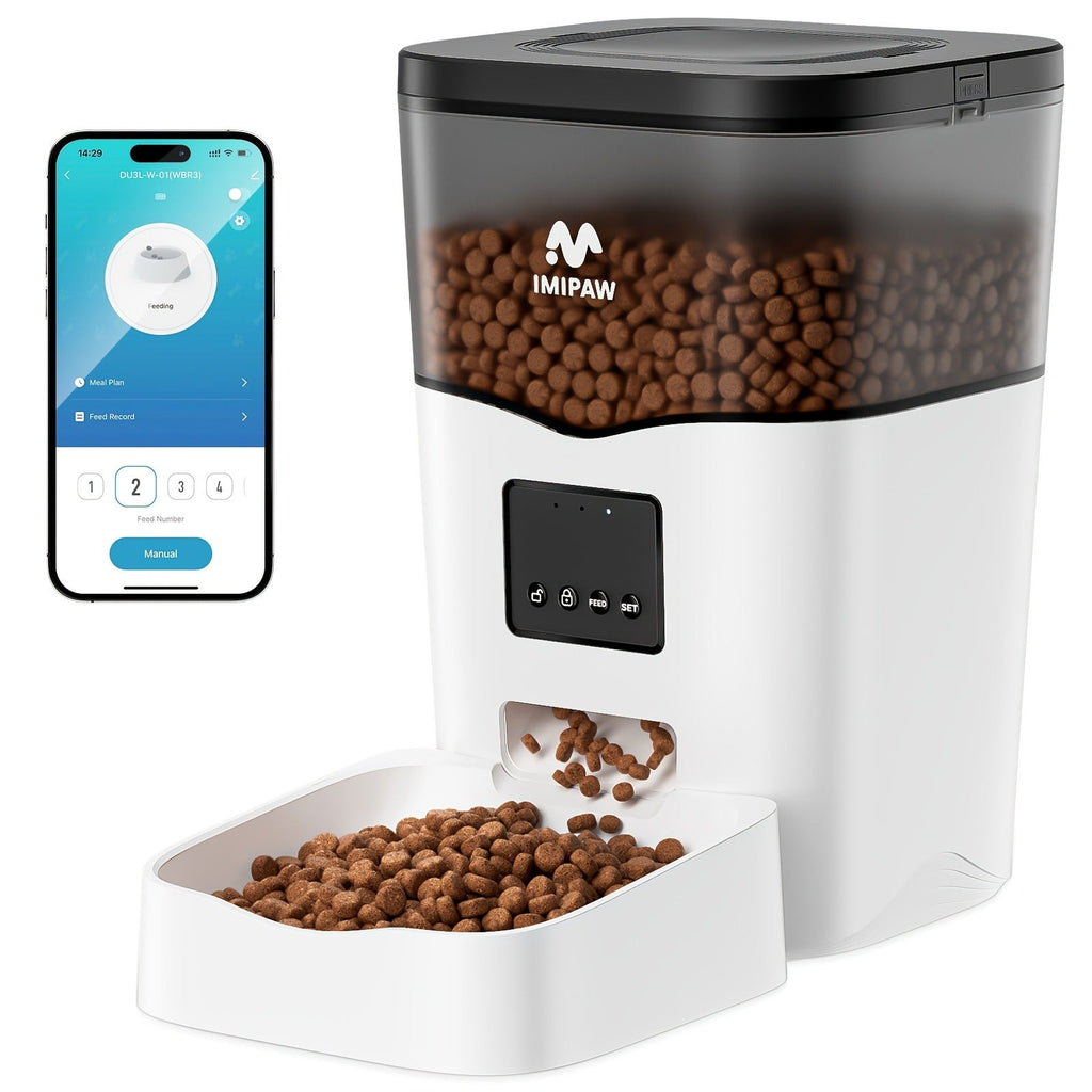 Smart WiFi Automatic Pet Feeder 101oz – App Control, Up to 10 Meals Per Day, HD Camera Option with 2.4G & 5G, Voice Assistant Compatible, USB Powered, Remote - product image 5