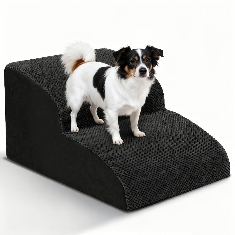 Dog Stairs for High Beds & Sofa – Extra Wide Foam Pet Steps with Non-Slip Bottom, Soft Cushioned Dog Ramp for Couch, Ideal for Small Dogs, Senior & Injured - product image 2