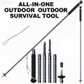 7-in-1 Tactical Hiking Staff | Adjustable Aluminum Alloy Mountaineering Stick with Compass, Fire Starter, Saw, Screwdriver & Pliers | Multi-Tool Walking Pole - product image